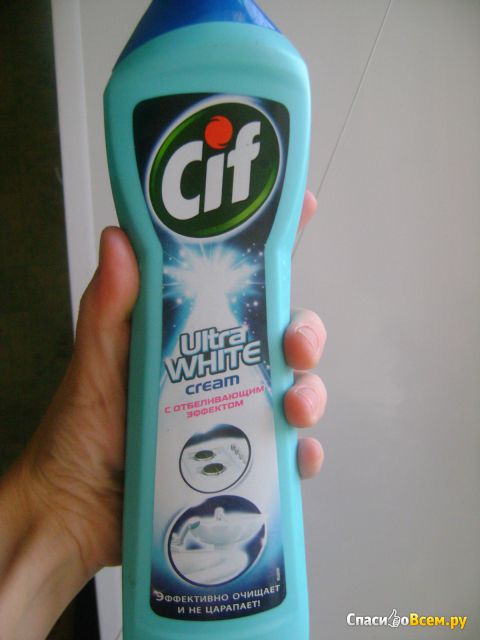 Чистящее средство Cif Ultra White Cream с отбеливающим эффектом