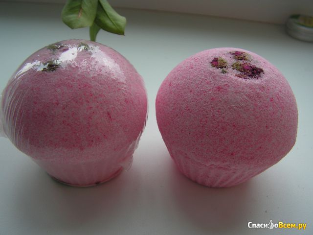 Бурлящий шар для ванны Мыловаров «Розовое настроение»