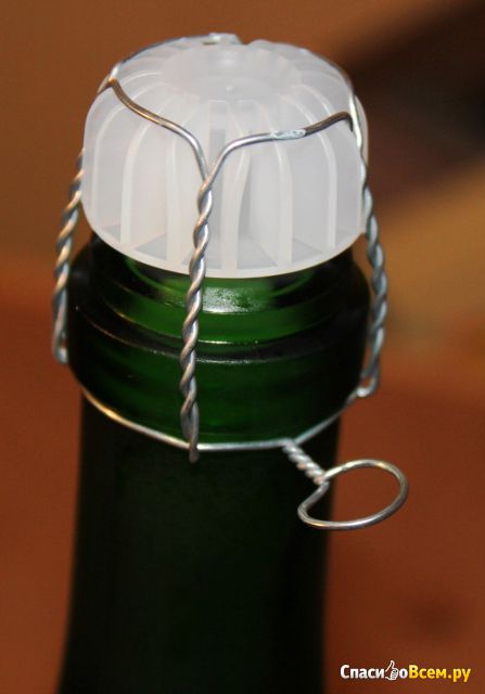 Российское шампанское белое полусладкое "Ариант"