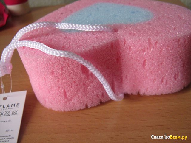 Губка для душа Oriflame "Valentine's Bath Sponge"