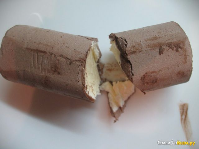Мороженое пломбир Инмарко «Золотой стандарт» трубочка в глазури