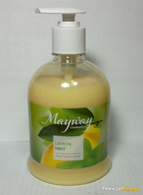 Крем-мыло жидкое Mayway "Лимон и мята"