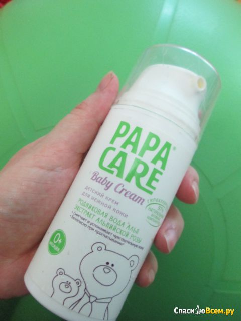 Детский крем "Papa Care" Baby Cream Родниковая вода альп и экстракт альпийской розы