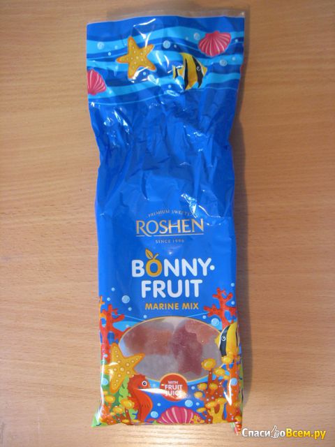 Конфеты желейные Roshen "Bonny Fruit" Marine Mix