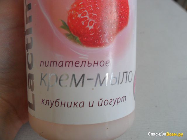 Питательное крем-мыло Lactimilk "Клубника и йогурт"