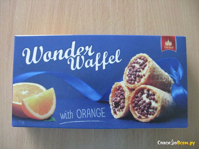 Вафельные трубочки Truff Royal "Wonder Waffel" with Orange