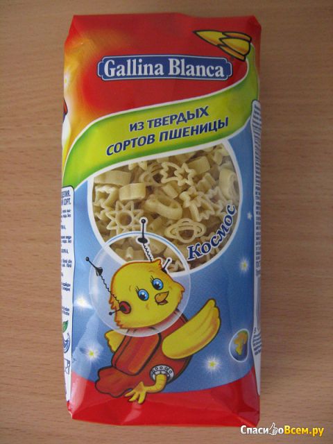 Макаронные изделия Gallina Blanca "Космос" из твердых сортов пшеницы