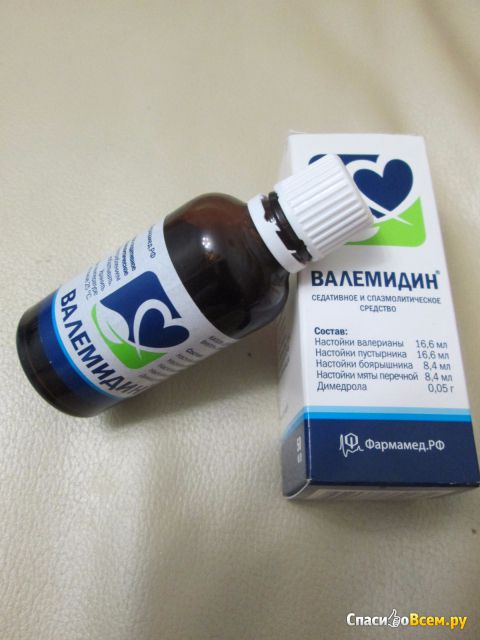 Седативное и спазмолитическое средство Валемидин