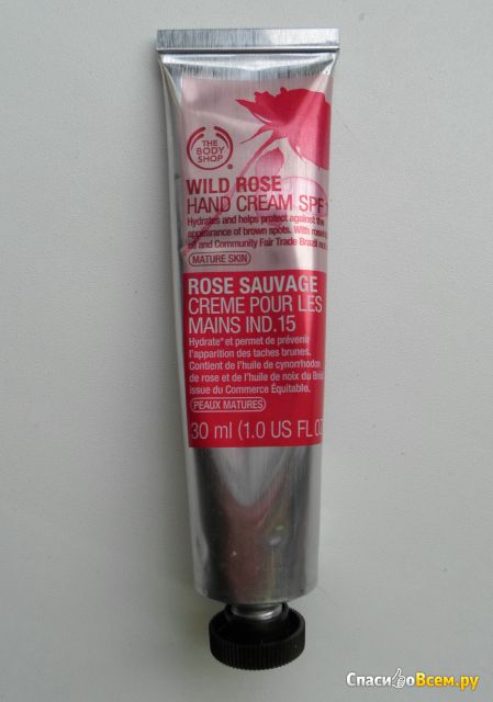 Крем для рук The Body Shop Wild Rose Hand Cream SPF 15