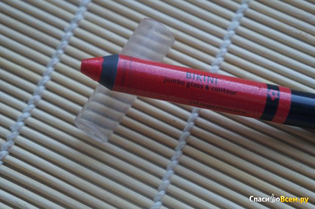 Карандаш-блеск для губ Л'Этуаль Bikini jumbo-gloss & contour оттенок №210 rouge provocateur
