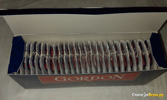 Чай цейлонский «Gordon» черный байховый в пакетиках