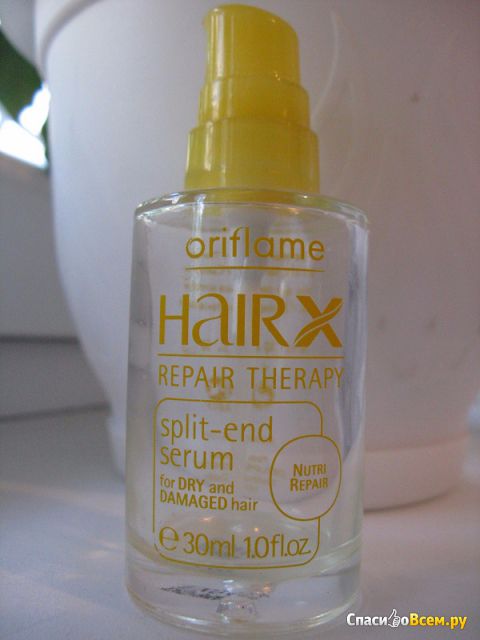 Сыворотка-уход для секущихся кончиков волос Oriflame HairX Repair Therapy Split-End Serum