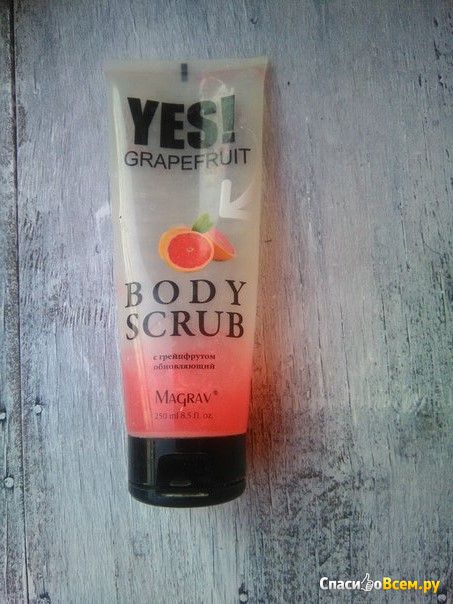Натуральный сахарный фреш-скраб с грейпфрутом обновляющий "YES!" Grapefruit Body Scrub