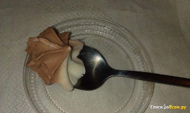 Мороженое «Мраморное» пломбир ванильный и шоколадный "Холод" в стаканчике