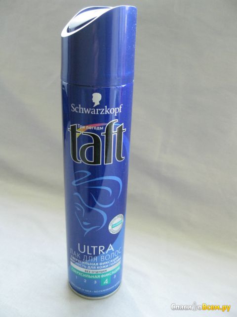 Лак для волос Taft Три погоды «Ultra» Мягкость для кожи головы Без отдушек Сверхсильная фиксация