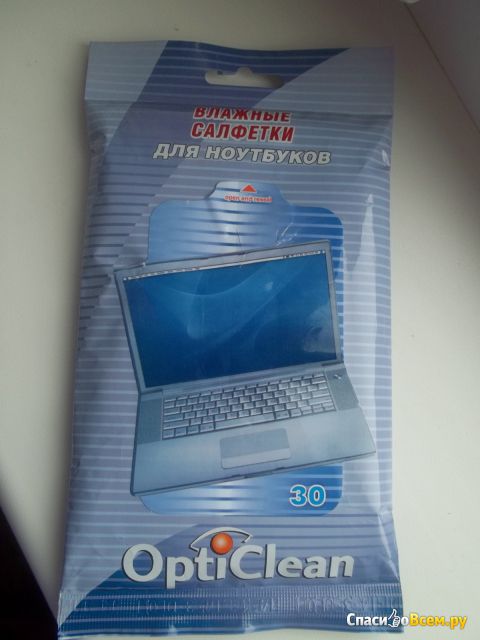 Влажные салфетки для ноутбуков Opti Clean