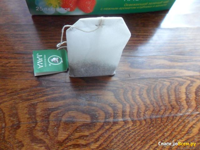 Чай китайский зеленый байховый "Принцесса Ява" с ароматом клубники и ванили "Клубничное настроение"