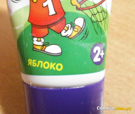 Детская зубная паста Crazy Zoo "Яблоко"