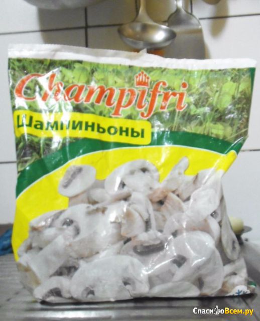 Шампиньоны «Champifri» резаные обжаренные замороженные