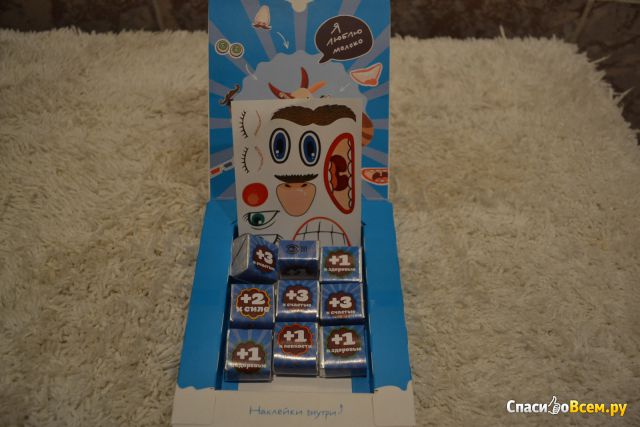 Детский молочный шоколад в кубиках O'Zera Kids +1 в кубиках