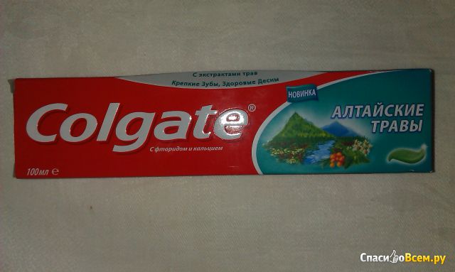 Зубная паста Colgate "Алтайские травы" с фторидом и кальцием