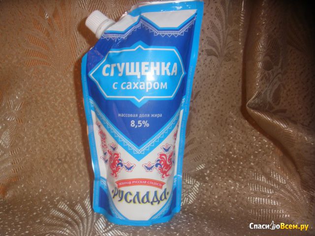 Сгущенка с сахаром "Руслада" 8,5% с заменителем молочного жира