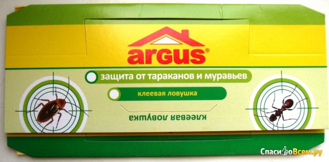 Клеевая ловушка "Argus" защита от тараканов и муравьев