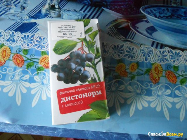 Фито чай "Дистонорм" с мелиссой " Алтай" №29