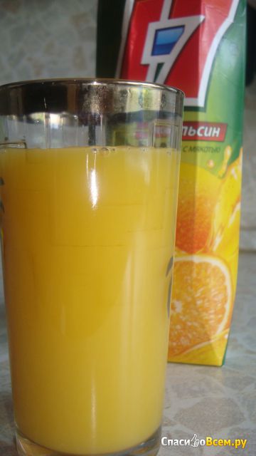 Сок J-7 апельсин с мякотью