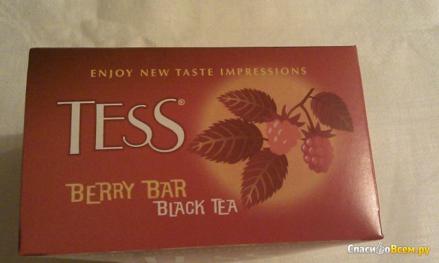 Чай "Tess" Berry bar Черный чай, малина, мята