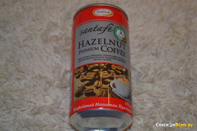 Кофейный напиток Doshirak Santafe Hazelnut Premium Coffee с ароматом лесных орехов