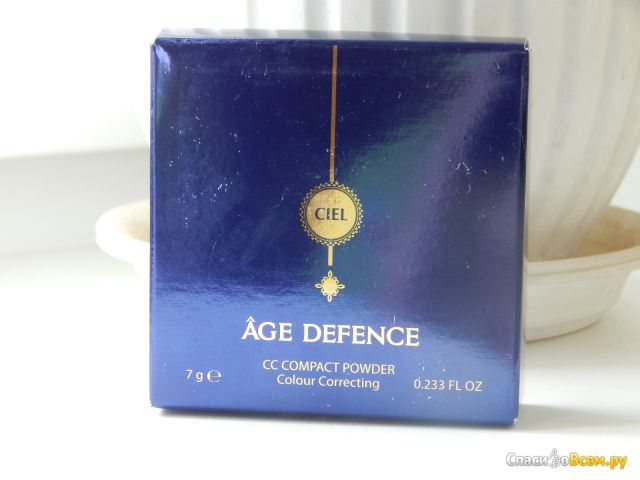 Компактная СС-пудра 8 в 1 Ciel parfum Age defence
