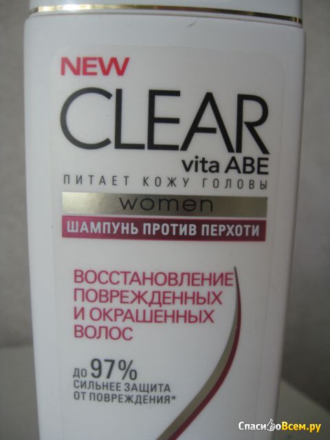 Шампунь против перхоти Clear vita ABE Women Восстановление поврежденных и окрашенных волос