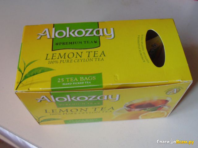 Чай черный Alokozay Лимон в пакетиках