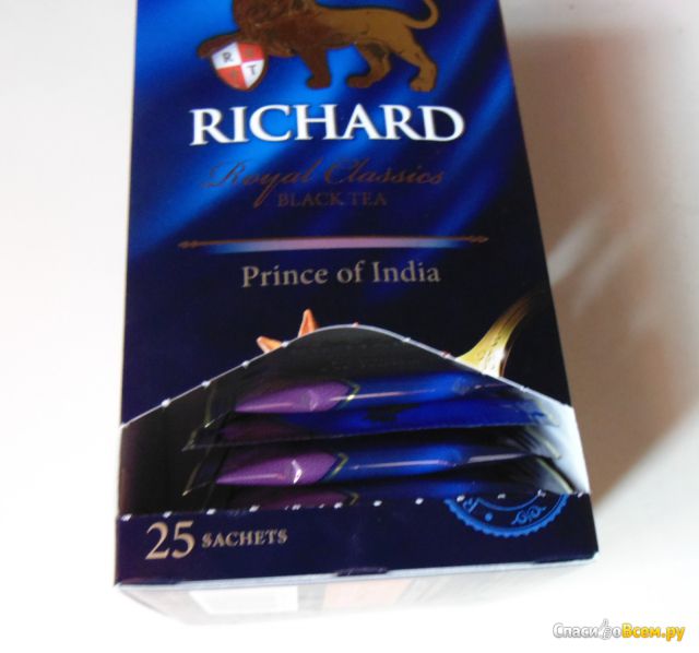 Чай Richard Royal Classics Prince Of India в пакетиках