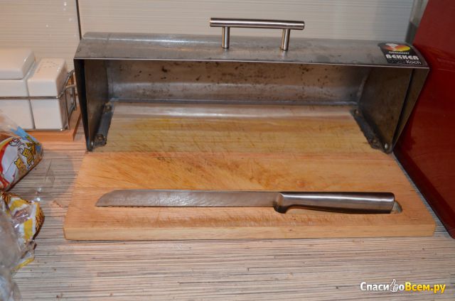 Хлебница Bekker с ножом для хлеба арт. ВК-3036