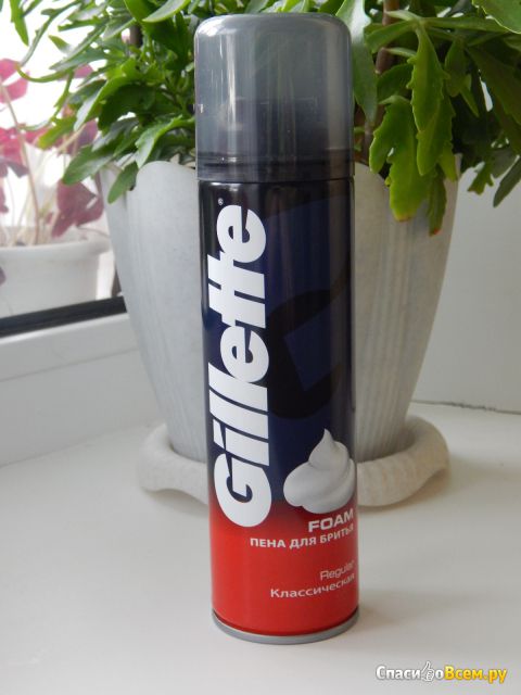 Пена для бритья Gillette foam regular классическая