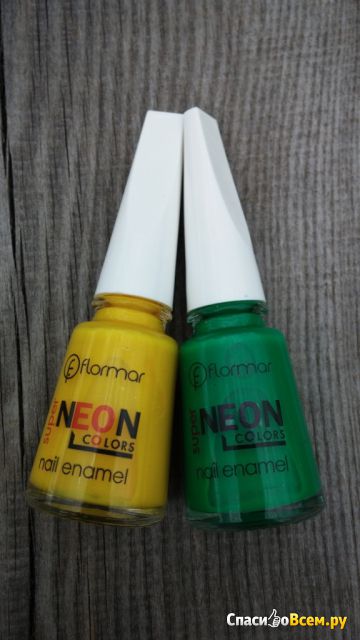 Лаки для ногтей Flormar Super Neon Colors