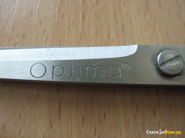 Ножницы офисные Optima O44405 18 см с резиновыми вставками