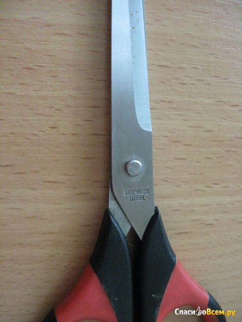 Ножницы офисные Optima O44405 18 см с резиновыми вставками