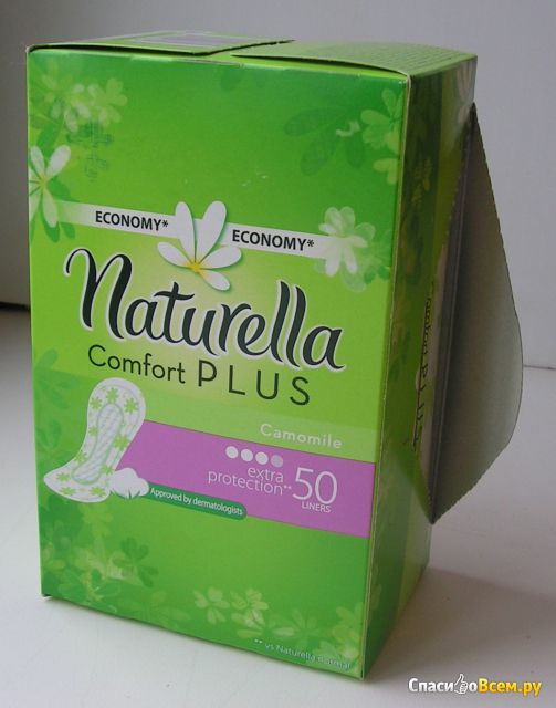 Женские гигиенические прокладки на каждый день Naturelle Comfort plus Camomile Extra protection