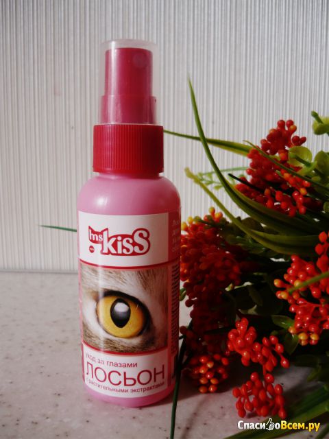 Лосьон для кошек Ms.Kiss уход за глазами с растительными экстрактами