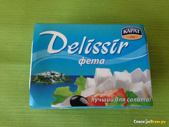 Продукт сырный "Карат" Delissir Фета с заменителем молочного жира