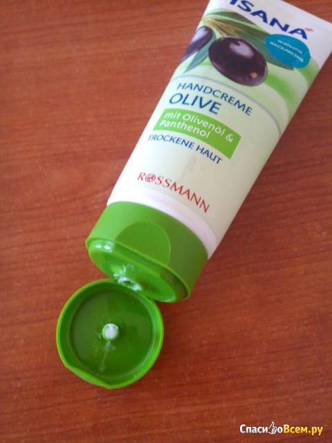 Крем для рук Isana HandCreme Olive mit Olivenol & Panthehol
