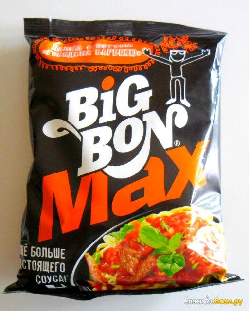 Лапша Big Bon Max  с соусом «Говядина барбекю»