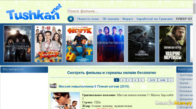 Сайт tushkan.net
