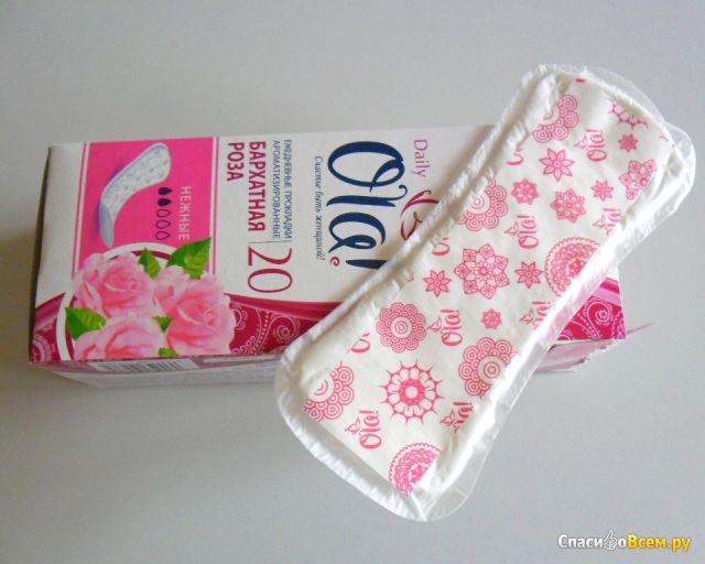 Ежедневные прокладки ароматизированные Ola! Daily Deo "Бархатная роза"