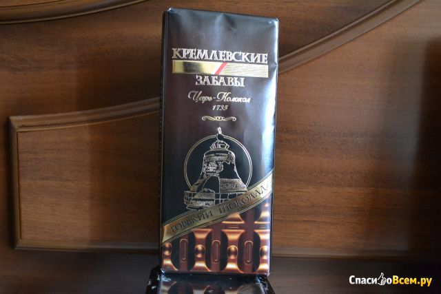 Горький шоколад "Кремлевские забавы" Царь Колокол