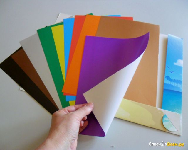Цветная бумага мелованная Волшебная Silwerhof 10 листов