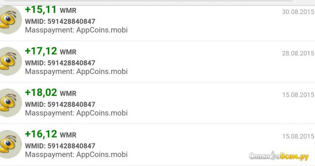 Приложение AppCoins для Android